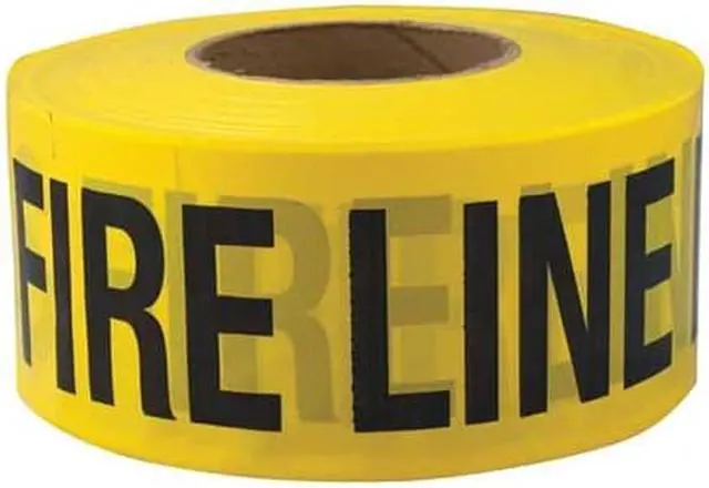 Main image of ZORO SELECT 4ACD5 Barricade Tape, Fire Line Do Not Cross, 3 in Wide x 1000 ft
