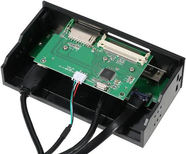 Alt view image 5 of 7 - STW 5.25" Internal Card Reader Media Multi-Function Dashboard PC Front Panel Type-C USB 3.1 USB 3.0 Support CF