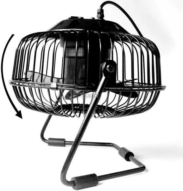 Alt view image 5 of 6 - 360 Degree Rotation USB LED Display RGB DIY Programmable Cooling Fan for Home Office PC Z11 Drop ship