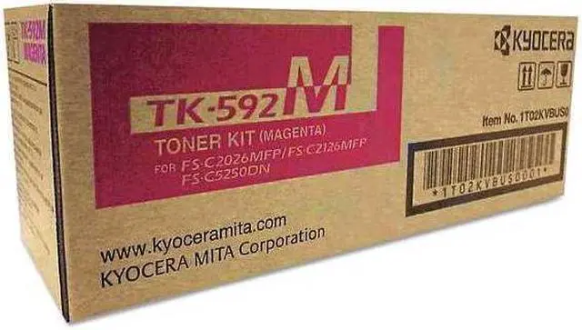 Alt view image 8 of 20 - Kyocera Copystar TK592M Laser Toner Cartridge Magenta