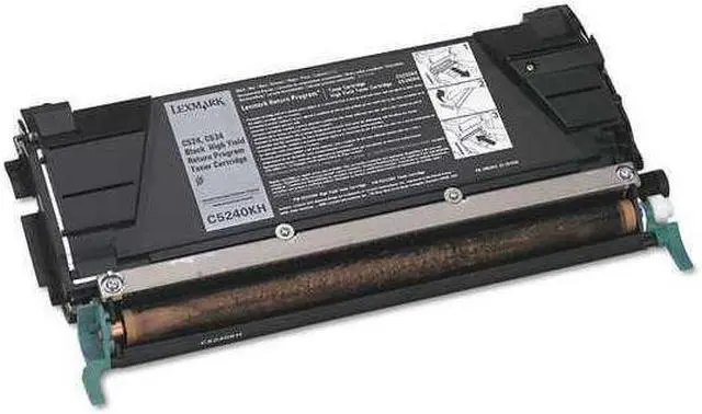 Alt view image 7 of 20 - Lexmark C5240KH High Yield Return Program Black Toner Cartridge for C524, C534
