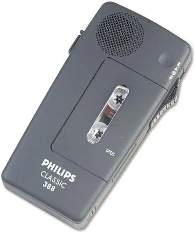 Alt view image 3 of 7 - Philips - LFH0388/00B - Philips Speech PM388 Pocket Memo Recorder - Headphone - Portable