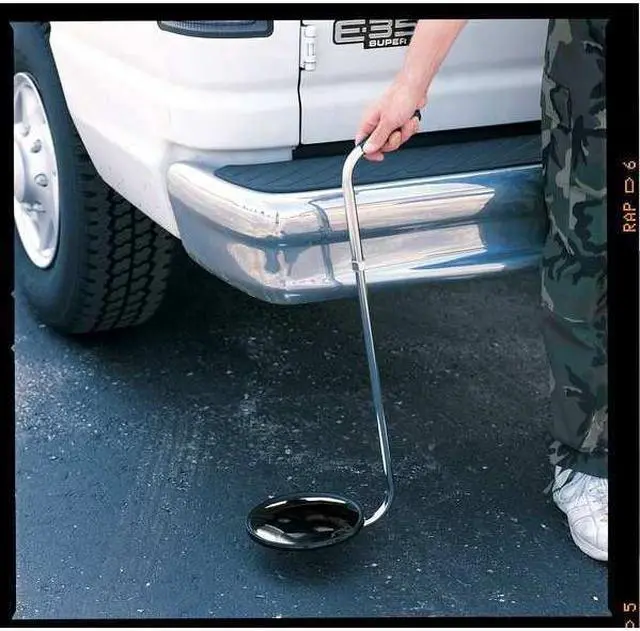 Alt view image 2 of 3 - SEE ALL INDUSTRIES SUC-PLX8C Inspection Mirror,8 dia.,Acrylic/Chrome