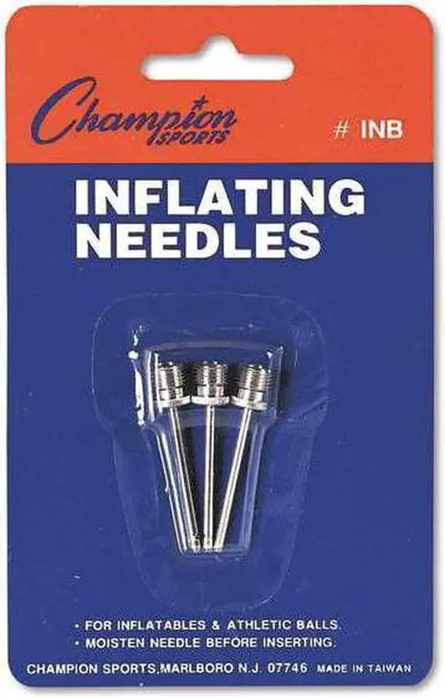 Alt view image 4 of 7 - Nickel-Plated Inflating Needles for Electric Inflating Pump, 3/Pack INB