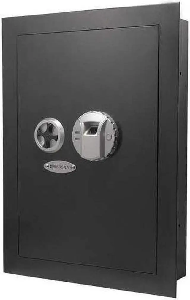 Alt view image 16 of 19 - Barska Black Biometric Wall Safe