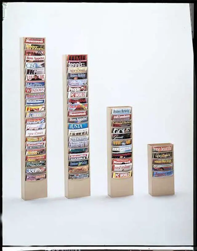Alt view image 5 of 6 - DURHAM MFG 401-08 Literature Rack,Compartment 23,Blk