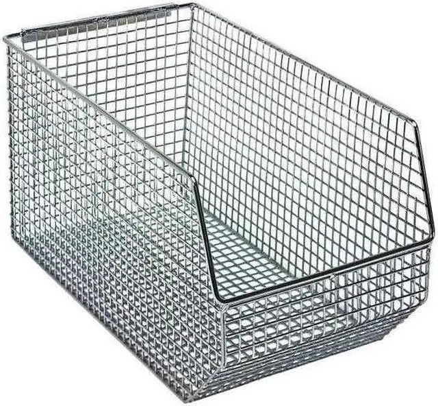 Main image of QUANTUM STORAGE SYSTEMS QMB540C Hang & Stack Storage Bin, Wire, Chrome, 7 in H,