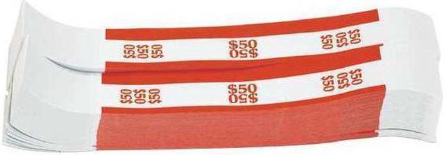 Currency Straps, Orange, $50 in Dollar Bills, 1000 Bands/Pack Currency Straps, Orange, $50 in Dollar Bills, 1000 Bands/Pack