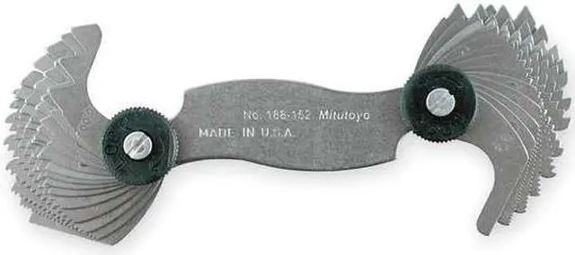 Alt view image 2 of 3 - MITUTOYO 188-152 Screw Pitch Gage,4 to 56/0.5 to 6mm