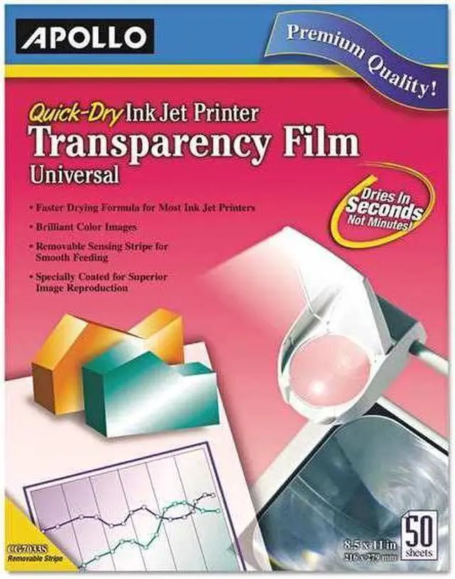 Alt view image 4 of 14 - Apollo VCG7033S Apollo Quick Dry Universal Ink Jet Printer Film