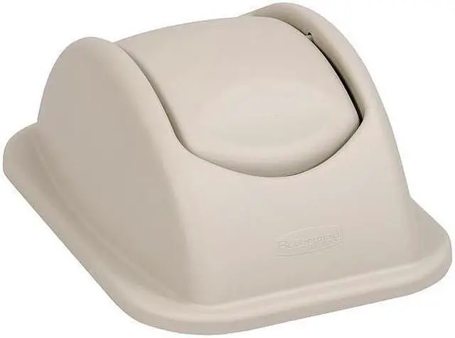 Alt view image 9 of 9 - RUBBERMAID FG295600BLA 7 gal. LLDPE Rectangular Wastebasket, Black