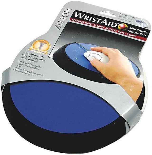 Alt view image 7 of 18 - Allsop Wrist Aid Ergonomic Circular Mouse Pad 9" dia. Cobalt 26226