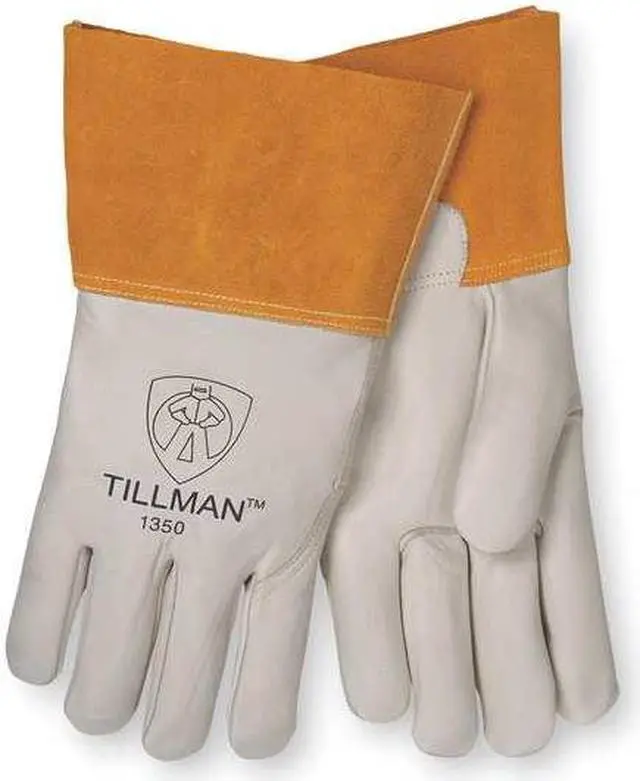 Alt view image 4 of 7 - Tillman 1350 Unlined Top Grain Cowhide MIG Welding Gloves 4" Cuff, X-Large