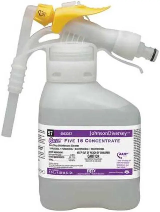 Main image of DIVERSEY 4963357 Cleaner and Disinfectant,PK2