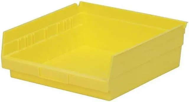 Alt view image 2 of 2 - AKRO-MILS 30170YELLO Shelf Storage Bin, Plastic, Yellow, 4 in H, 11 1/8 in W,