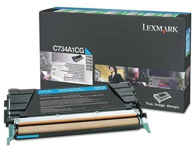 Alt view image 10 of 19 - Cyan High Yield Toner Cartridge for Lexmark C748H1CG C748DE, C748DTE, C748E, Genuine Lexmark Brand