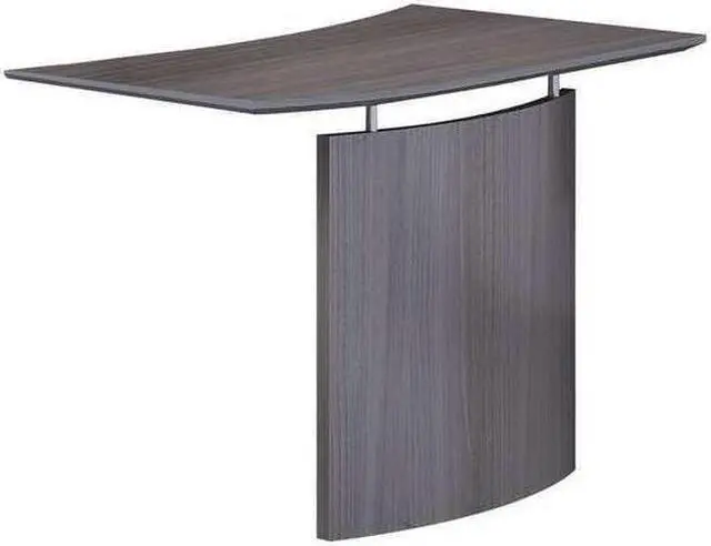Alt view image 4 of 12 - Mayline - MNBDGLLGS - Medina Laminate Bridge, Left-Hand, 48w x 24d x 29 1/2h, Gray Steel