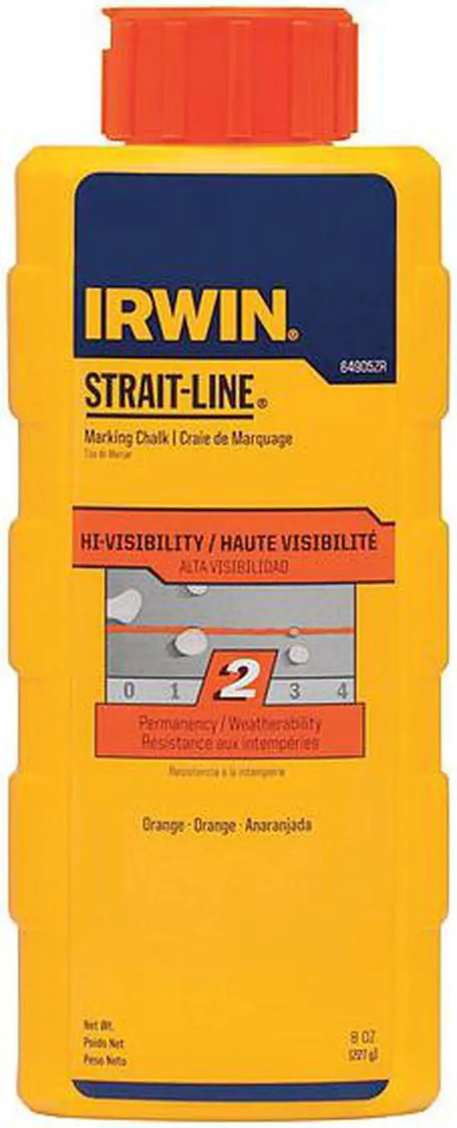 Alt view image 4 of 7 - Irwin 8oz Orange Marking Chalk High Visibility 64905