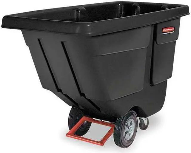 Alt view image 2 of 2 - RUBBERMAID FG131400BLA 1 cu. yd. 850 lb. Tilt Truck