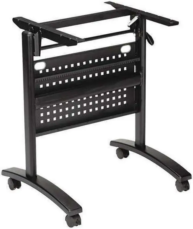 Alt view image 7 of 16 - Alera Valencia Flip Training Table Base, Modesty Panel, 24-1/2w x 19-3/4d, Black