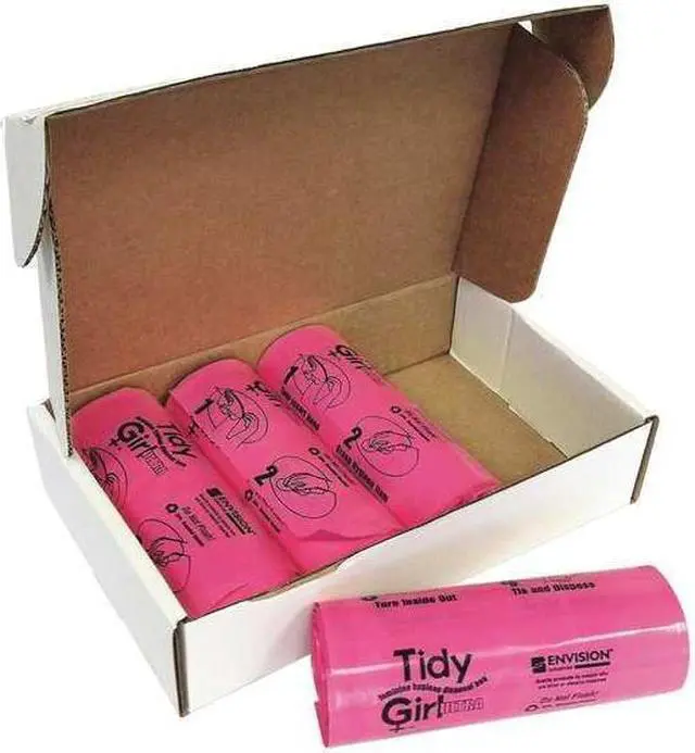 Main image of Stout Tidy Girl Feminine Hygiene Sanitary Disposal Bags 150/Roll 4 Rolls/Carton