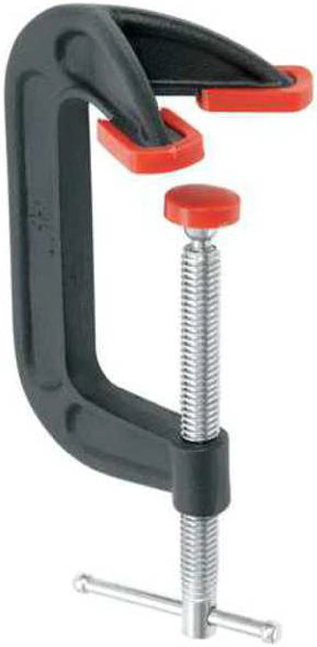 Alt view image 3 of 7 - BESSEY DHCC-4 Dbl Anvil C-Clamp,4",Iron,Light,1200 lb.
