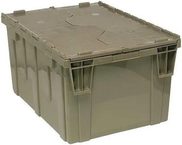 Alt view image 3 of 4 - QUANTUM STORAGE SYSTEMS QDC2420-12 Attached Lid Container, 2.44 cu. ft., Gray