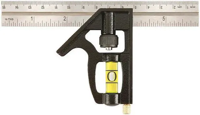 Alt view image 2 of 6 - JOHNSON 406EM Combination Square,6 In,Zinc