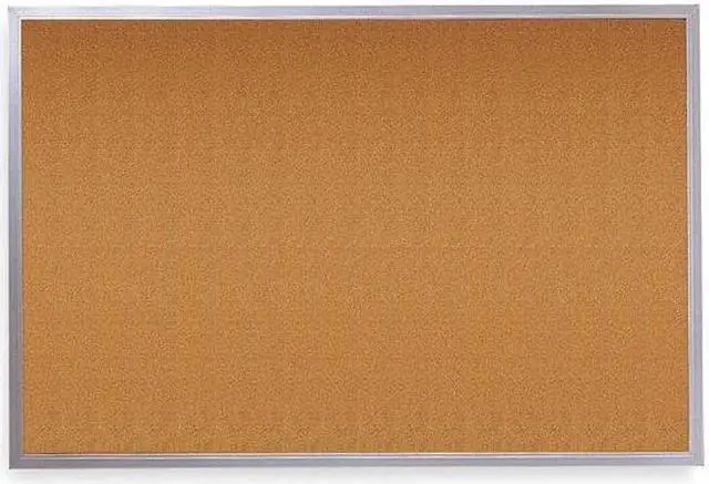 Alt view image 7 of 8 - Quartet Classic Series Cork Bulletin Board 72 x 48 Silver Aluminum Frame 2307