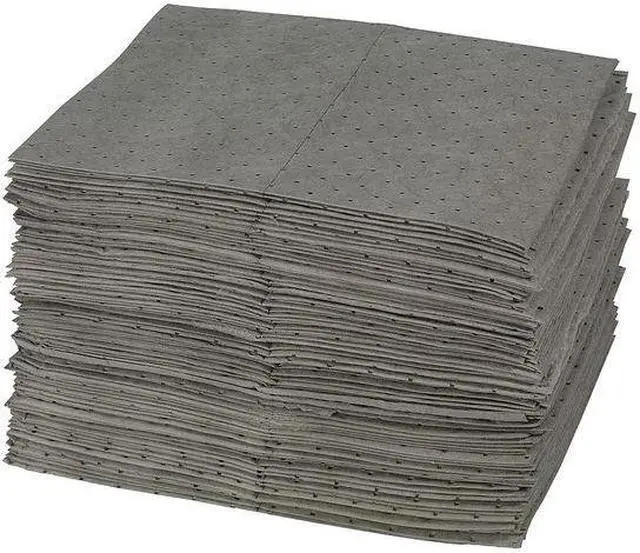 Main image of BRADY GP100-B Sorbent Pad, Oil, 28 gal Vol Absorbed per Pkg, 15 in x 19 in,