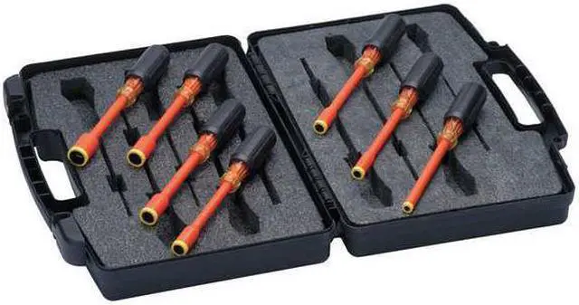 Alt view image 3 of 3 - Nut Driver Set,7 Pieces,SAE,Solid,Ins IDEAL 35-9104