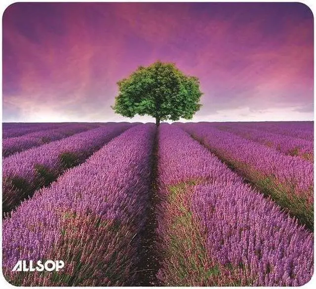 Alt view image 2 of 11 - Allsop Naturesmart Mouse Pad Lavender Field Design 8 1/2 x 8 x 1/10 31422