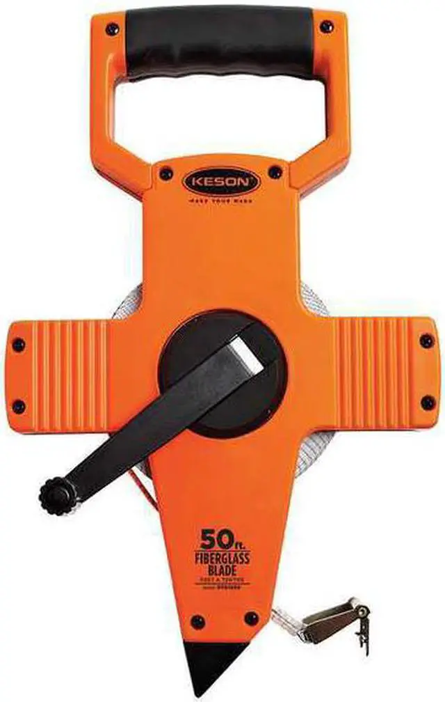 Alt view image 2 of 8 - Keson Long Tape Measure,1/2 In x 50 ft,Pumpkin  OTR-10-50