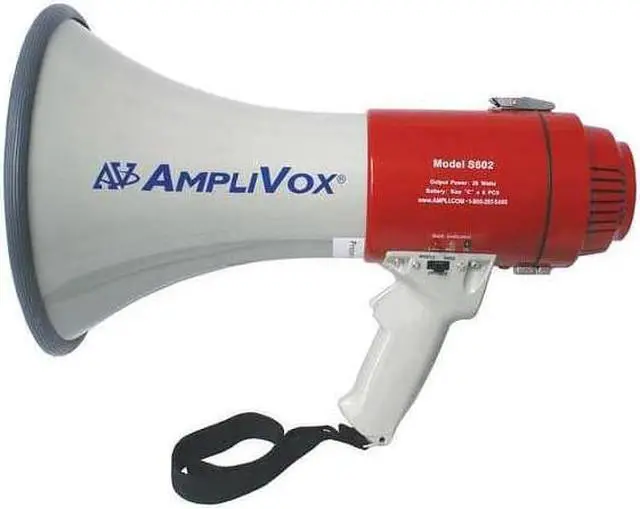 Alt view image 9 of 12 - AmpliVox S602R Mity-Meg 25-Watt Megaphone