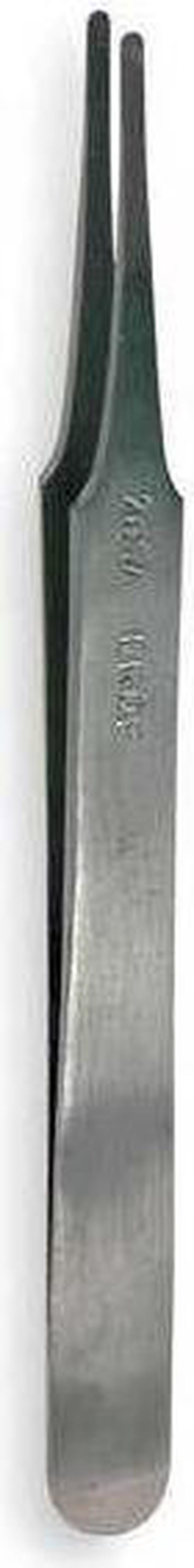 Erem 2ASASL Tweezer, Fine Tip, Flat/Round, Economy