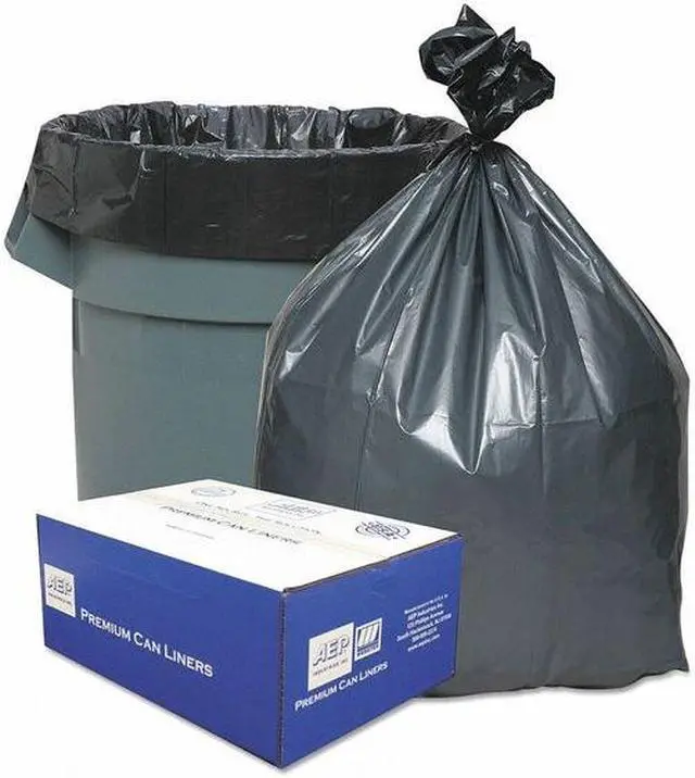 Alt view image 6 of 8 - Platinum Plus Can Liner Super Hexene Resin 55-60gal 1.55 Mil 39 x 56 50/Carton