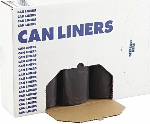 Alt view image 4 of 6 - Boardwalk SH-Grade Can Liners 40 x 46 40-45gal 1.2mil Black 25/Roll 4 Rolls