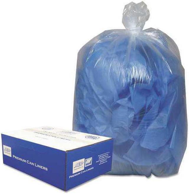 Alt view image 7 of 8 - Classic Clear Clear Low-Density Can Liners 55-60gal .9 Mil 38 x 58 Clear 100