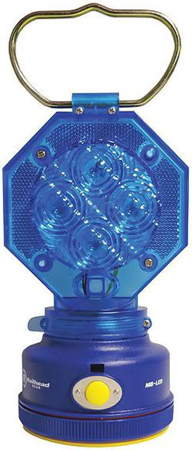 Main image of RAILHEAD GEAR M8-LED Safety Light,Blue,LED,2 D Batteries