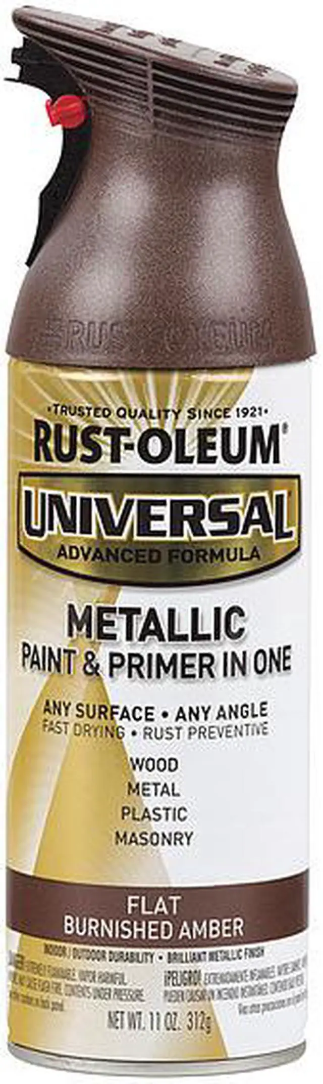 Main image of RUST-OLEUM 271472 Spray Paint, Amber, Flat, 11 oz.