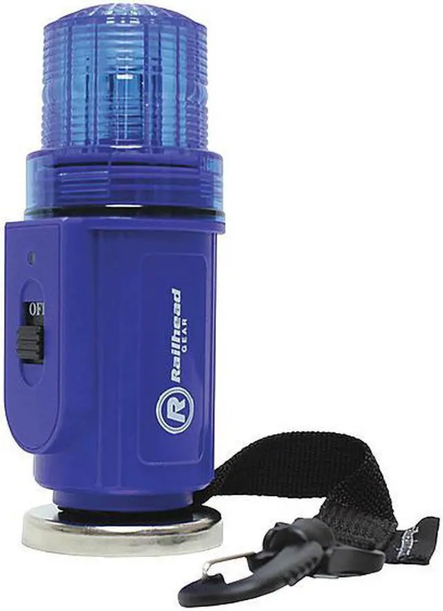 Main image of RAILHEAD GEAR M50B-LED Warning Strobe,Blue,LED