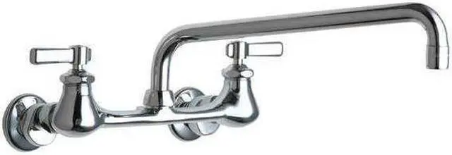 Main image of CHICAGO FAUCET 540-LDL12E35ABCP Low Arc Kitchen Faucet, Manual, 7-1/4" to