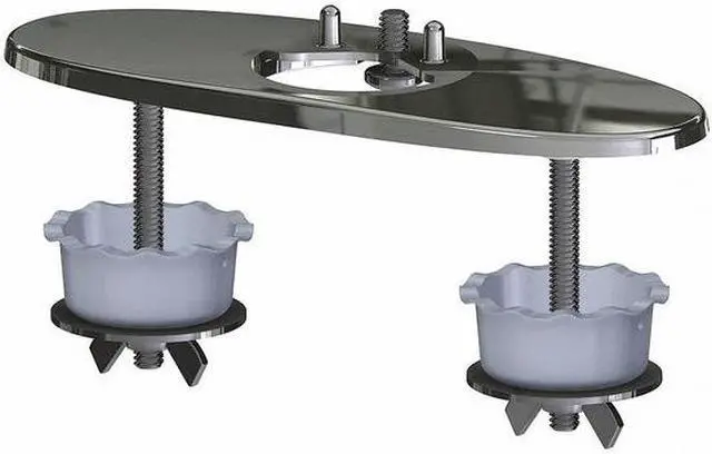 Main image of CHICAGO FAUCET EQ-A12-KJKCP 4" Cover Plate, Zinc