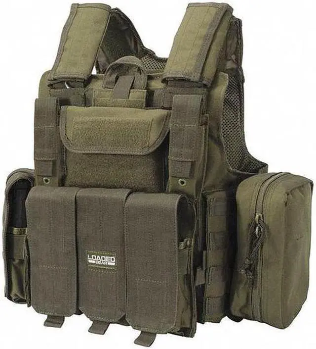 Main image of BARSKA BI12286 Tactical Vest,Nylon,Universal,Green