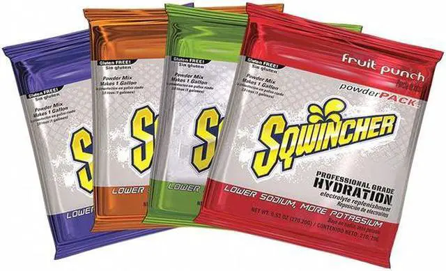 Main image of SQWINCHER 159016007 Sports Drink Mix Powder 9.53 oz., Assorted Flavors, Pk80