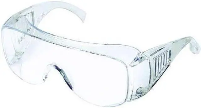 Alt view image 3 of 3 - CONDOR 4VCL9 Safety Glasses, OTG Clear Polycarbonate Lens, Uncoated, 12PK