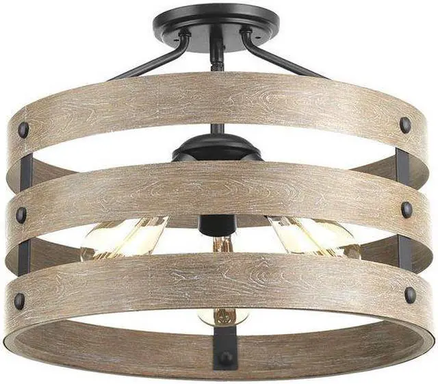 Main image of PROGRESS LIGHTING P350049-143 Gulliver Three-Light Semi-Flush