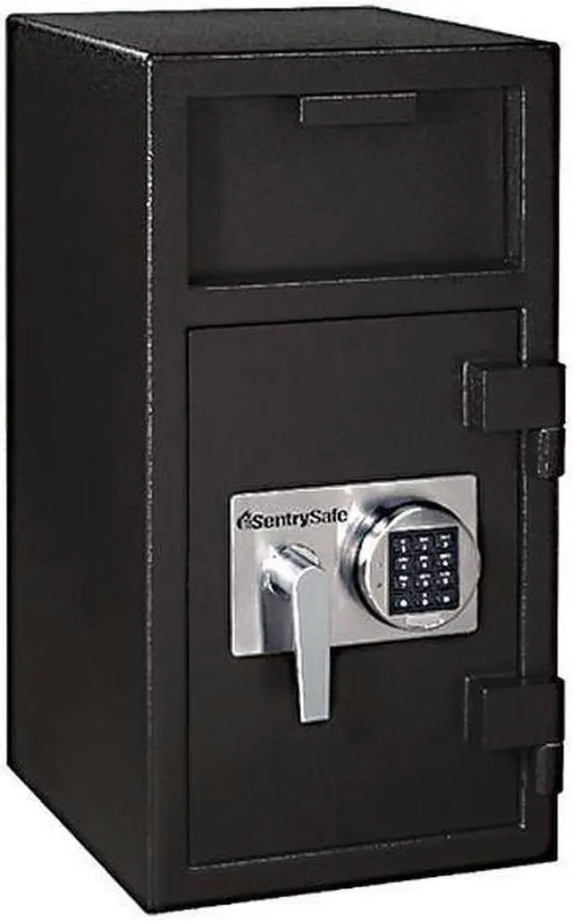 Alt view image 7 of 13 - SENTRY SAFE DH-134E Cash Depository Safe, 1.57 cu ft, 121 lb, Black, Solid Steel