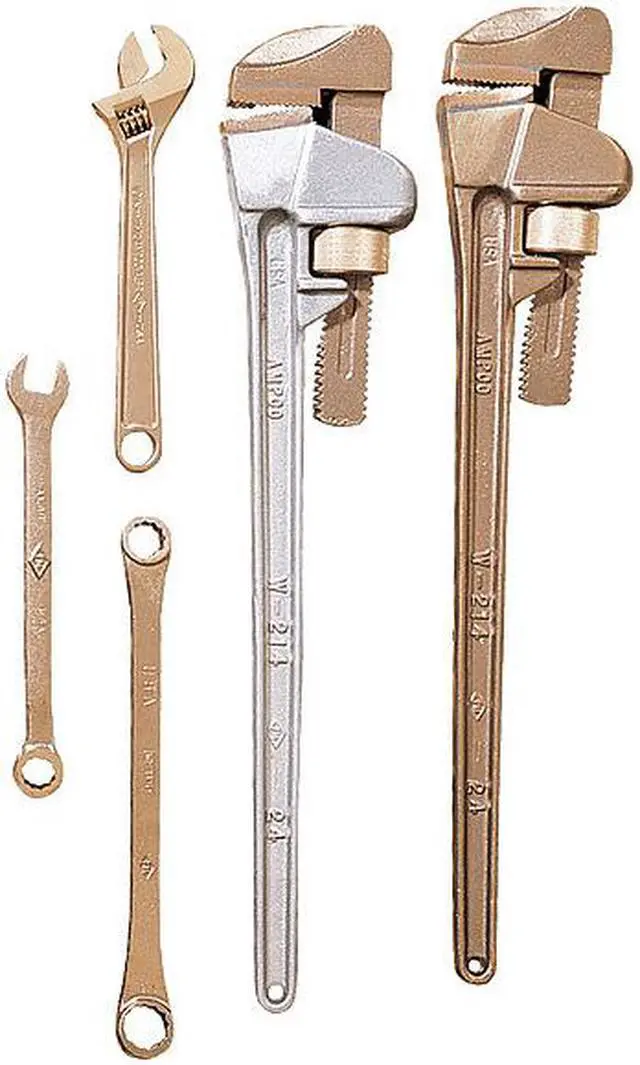 Alt view image 4 of 4 - AMPCO SAFETY TOOLS W-213AL 18 in L 3 3/16 in Cap. Aluminum Straight Pipe Wrench