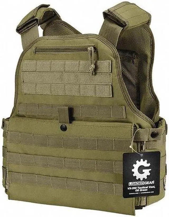 Main image of BARSKA BI12290 Tactical Vest,Nylon,Universal,Green